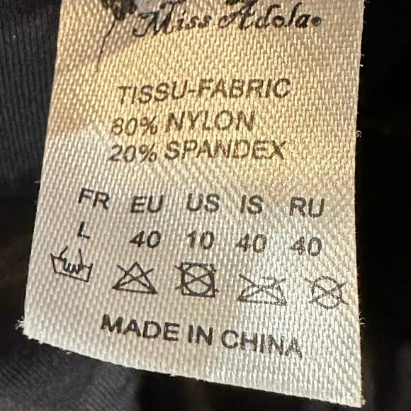 Miss Adola back and cheetah print one piece swimsuit size 10 - Picture 5 of 10